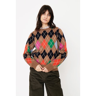 KULE The Heidi Argyle Sweater  Anthropologie Japan - Women's