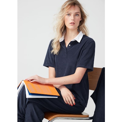The Women's Terry Polo - Navy – KULE