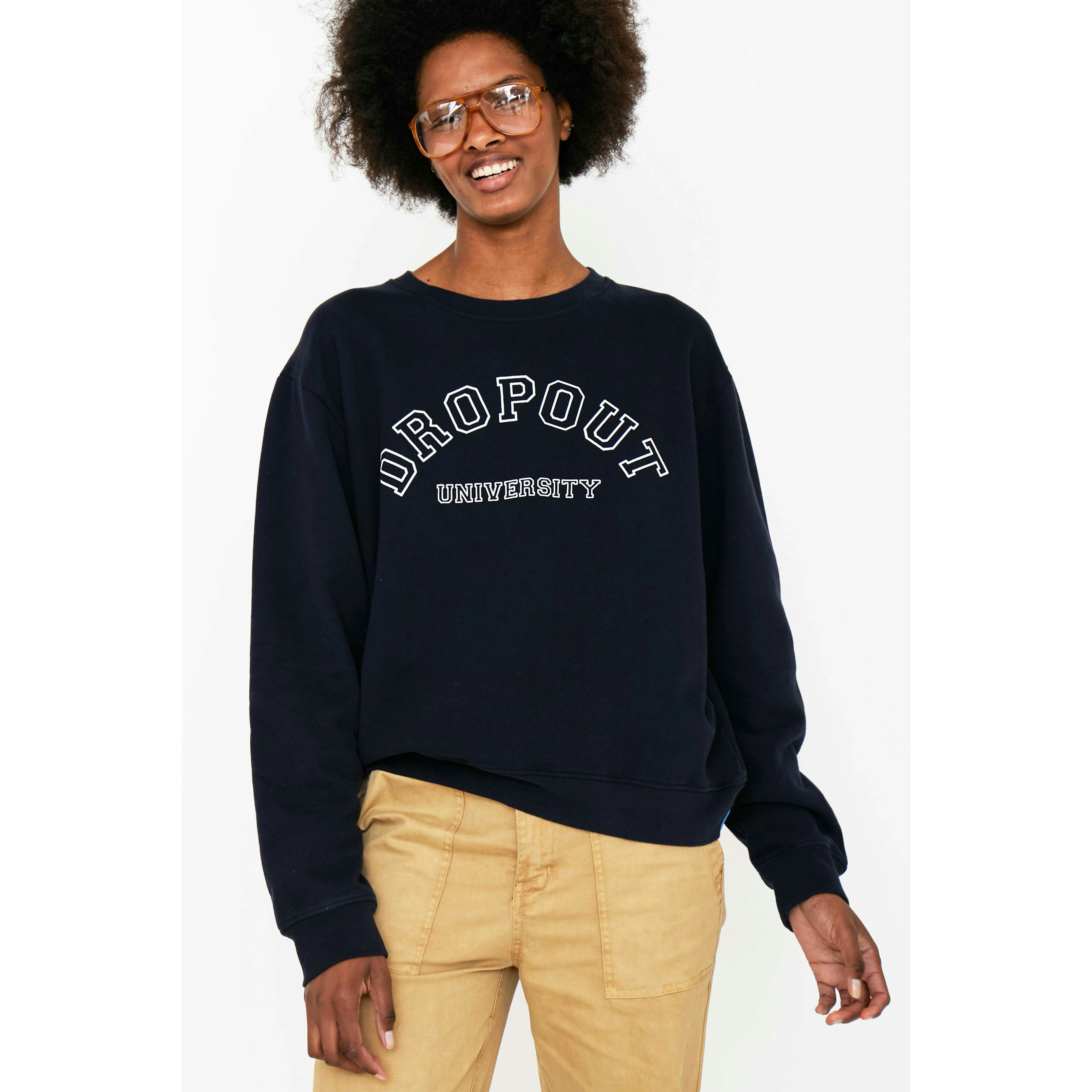 The Oversized Dropout Sweatshirt - Navy - XS / Navy