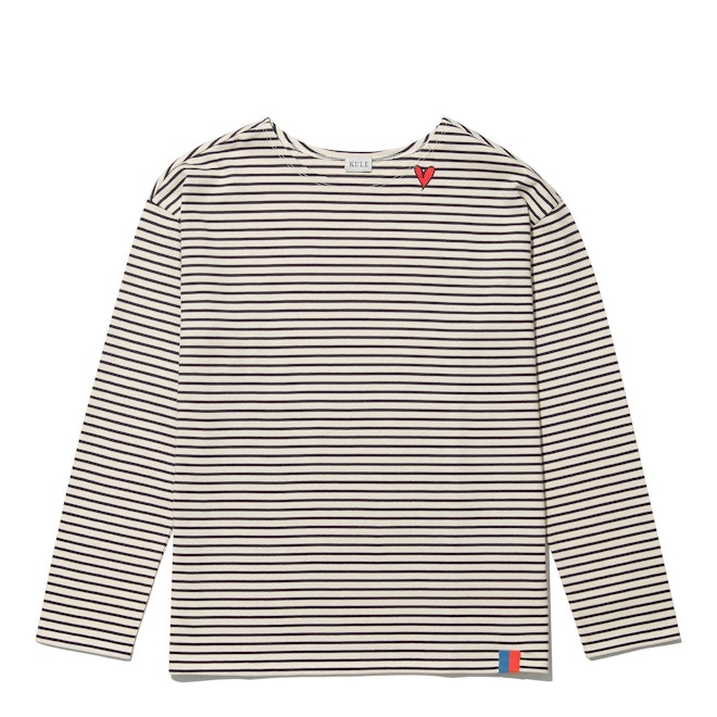 The Boyfriend Heart - Cream/Navy