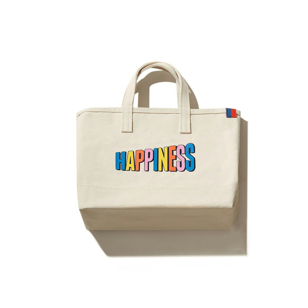 KULE THE HAPPINESS MEDIUM TOTE CANVAS