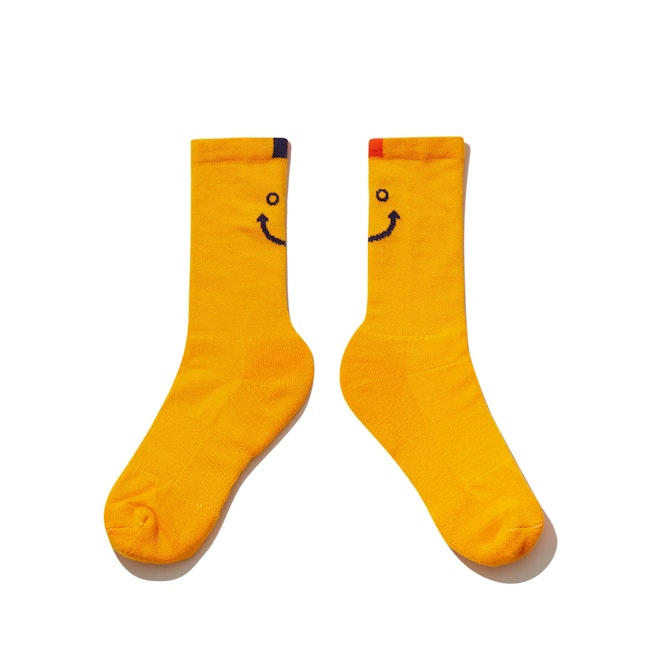 The Men's Line Smile Sock - Gold