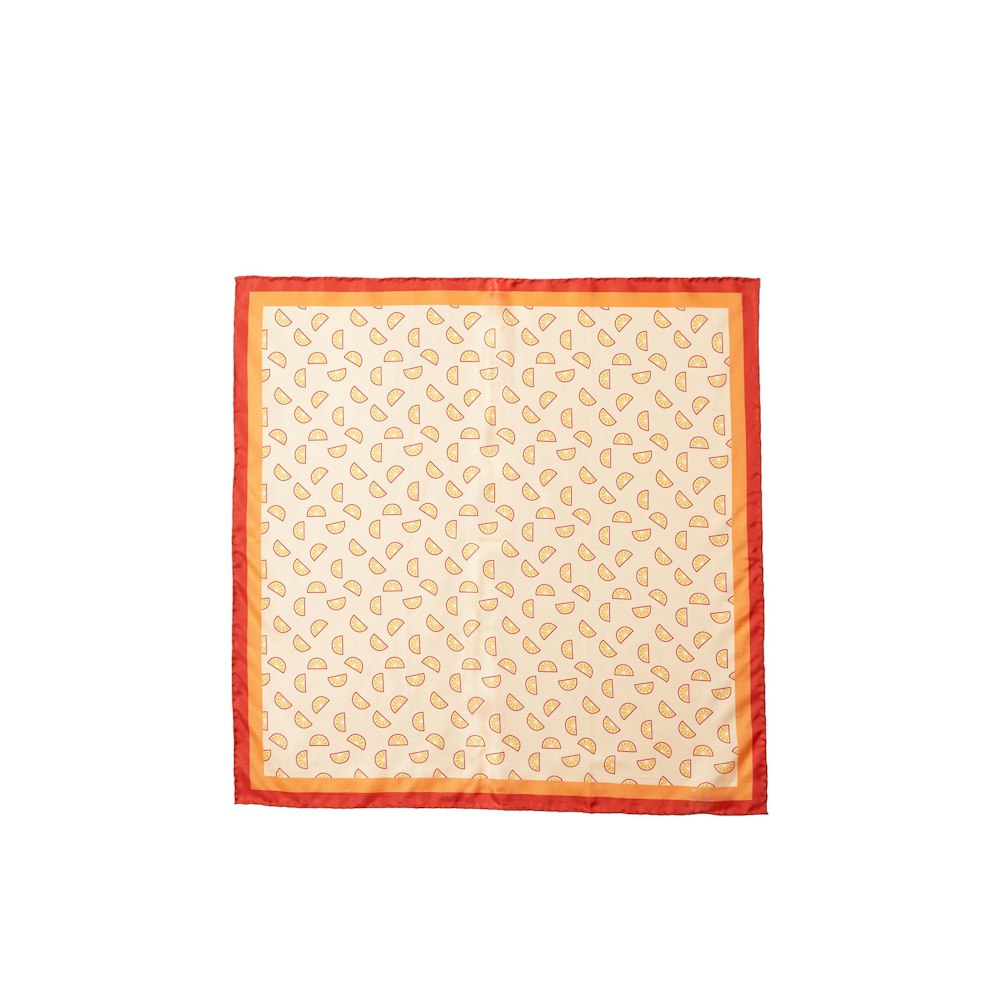 The Silk Mischa Orange Slice Scarf - Orange – KULE