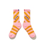 The Women's OMG Diagonal Sock - Pink/Gold