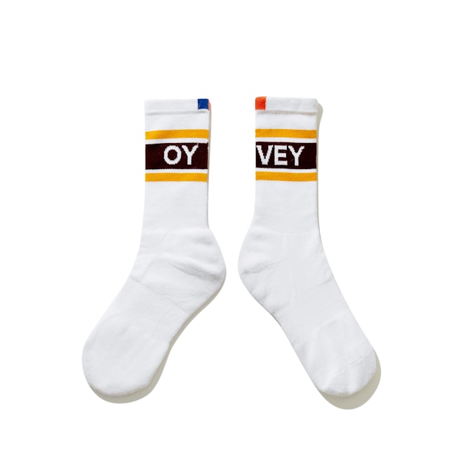 The Women's OY VEY Sock - Wine/Gold
