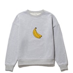 The Oversized Banana Sweatshirt - Heather Grey