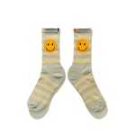 The Women's Rugby Smile Sock - Grey/Beige