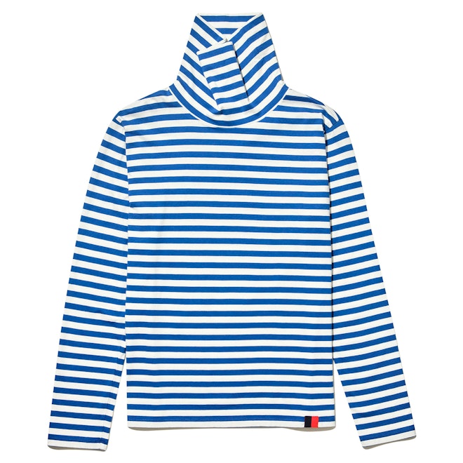 The Turtleneck - True Blue/Cream