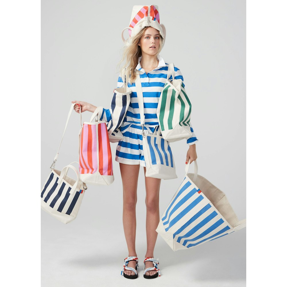 Girl Striped Beach Bag