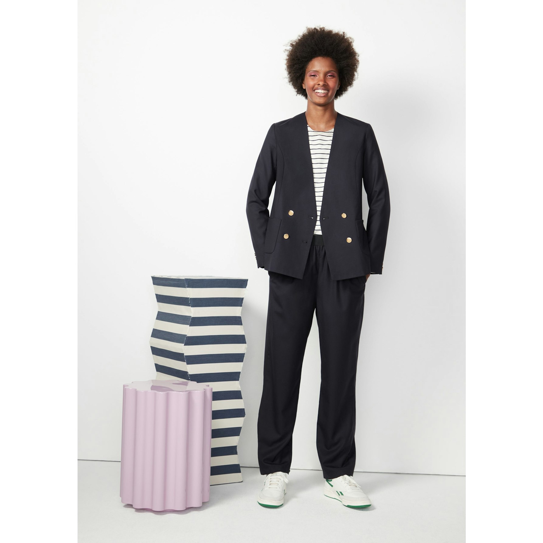 Whistles navy outlet blazer