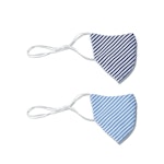 Non-Medical Mask - Sky & Navy (2-Pack)